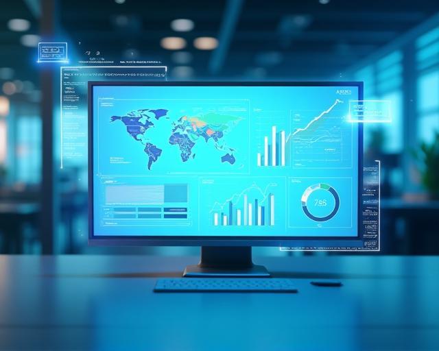 Editorial technology dashboard displaying cross-platform analytics